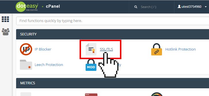 checking the SSL certificate
