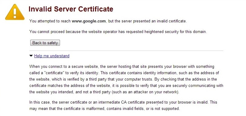 how to troubleshoot SSL certificate