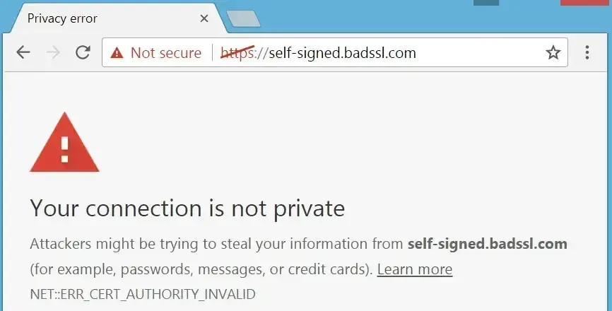 ssl errors